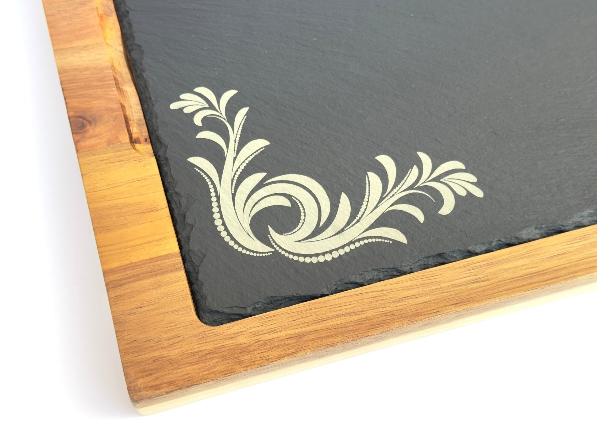 Timber & Slate Serving Board - Rectangle - That's So Laser